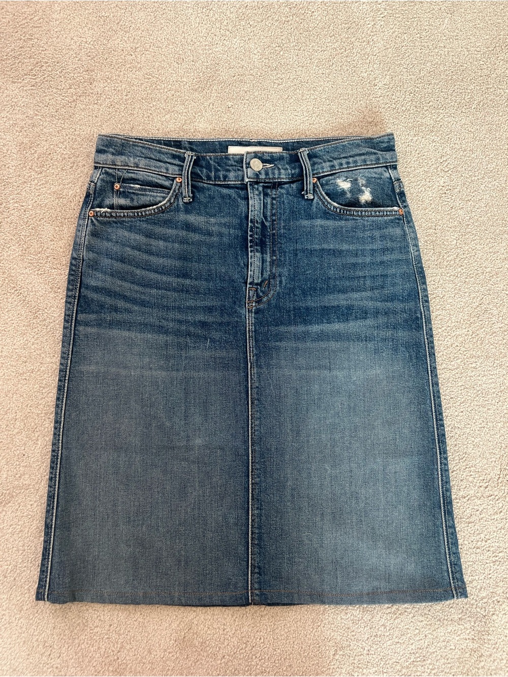 Mother Denim Jean Skirt